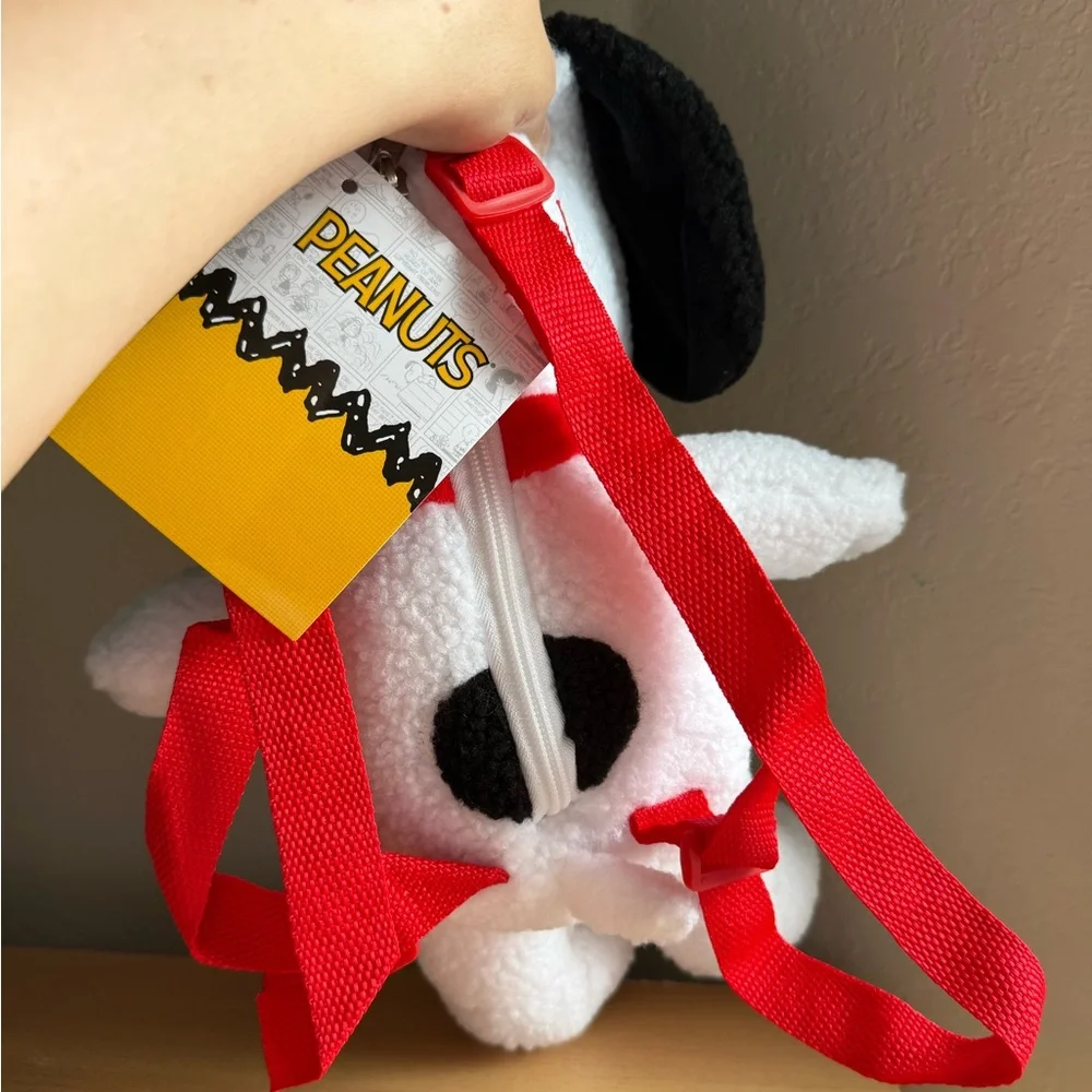 Peanuts Sherpa Girls Snoopy Plush Mini Backpack